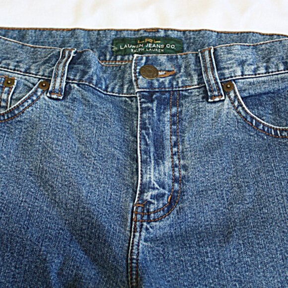 Vintage 90's LRL Lauren Jean Co Classic Bootcut Blue Jeans SZ 6 Excellent Condit - Picture 4 of 7